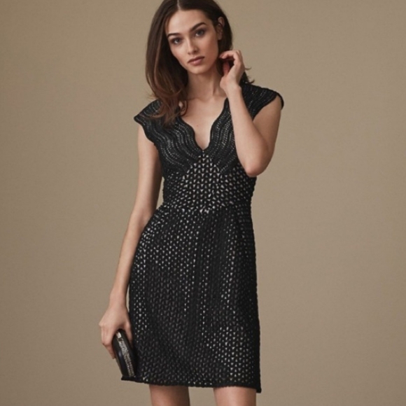 Reiss 🖤 Marianna Lace Dress 🖤 Suze 6 NWT - Picture 3 of 7